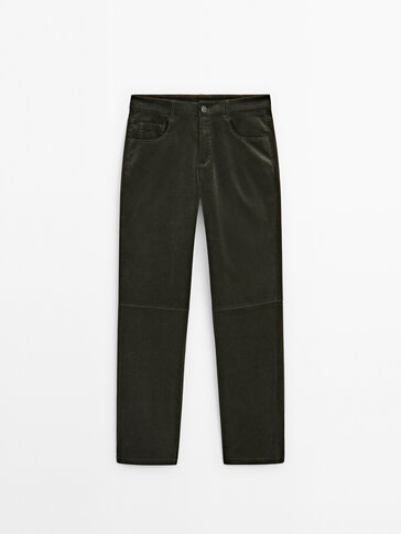 Women's Corduroy Trousers - Massimo Dutti