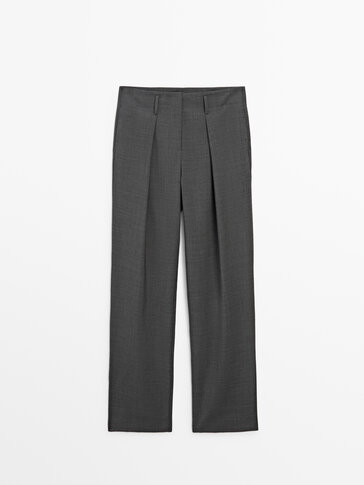 Thom Sweeney Casual Wool & Cashmere Twill Pants | Nordstrom