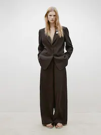 Straight-leg trousers for women - Massimo Dutti
