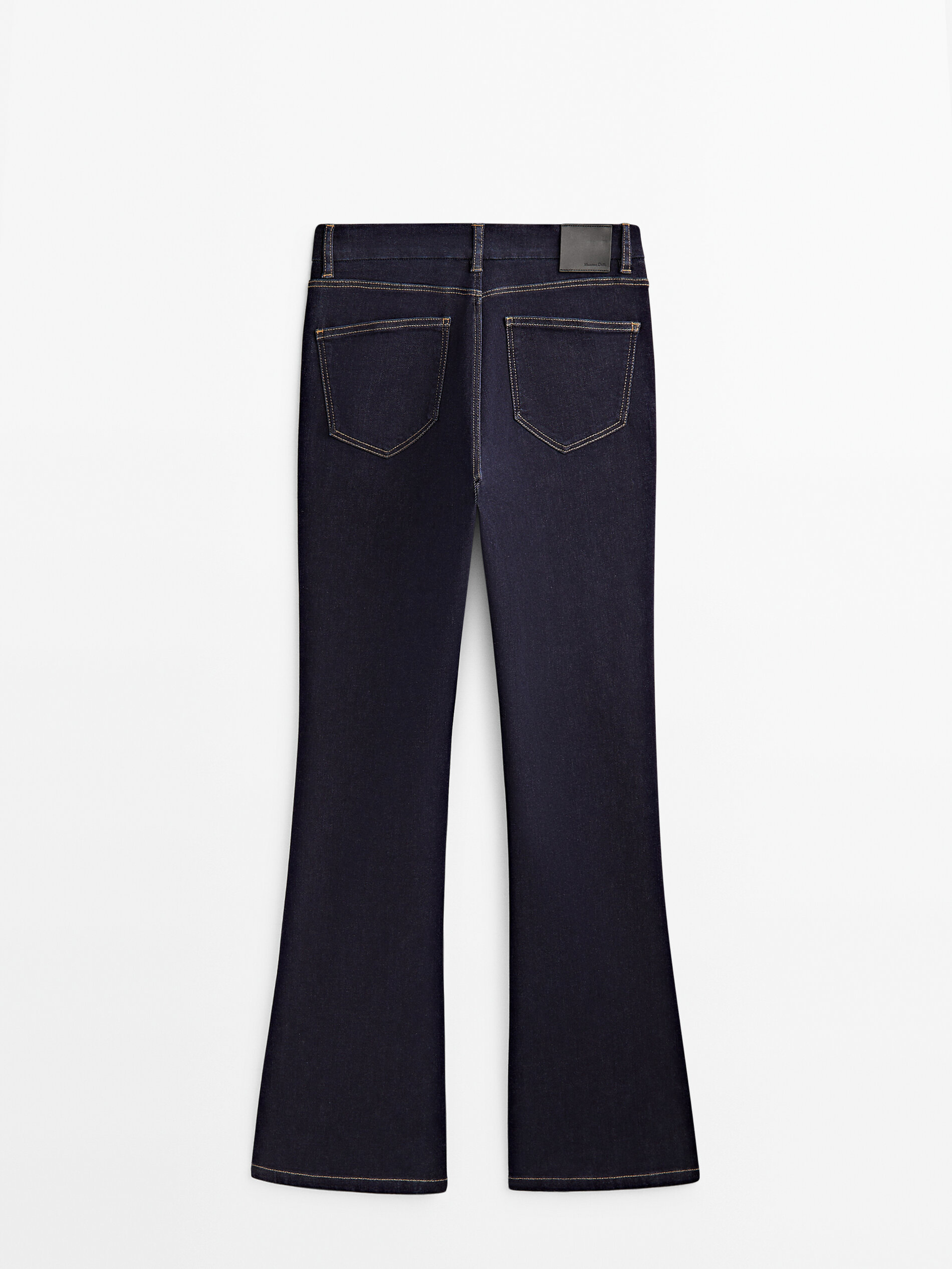 Buy Women Blue Front Flap Pocket Stretch Flared Jeans Online at Sassafras