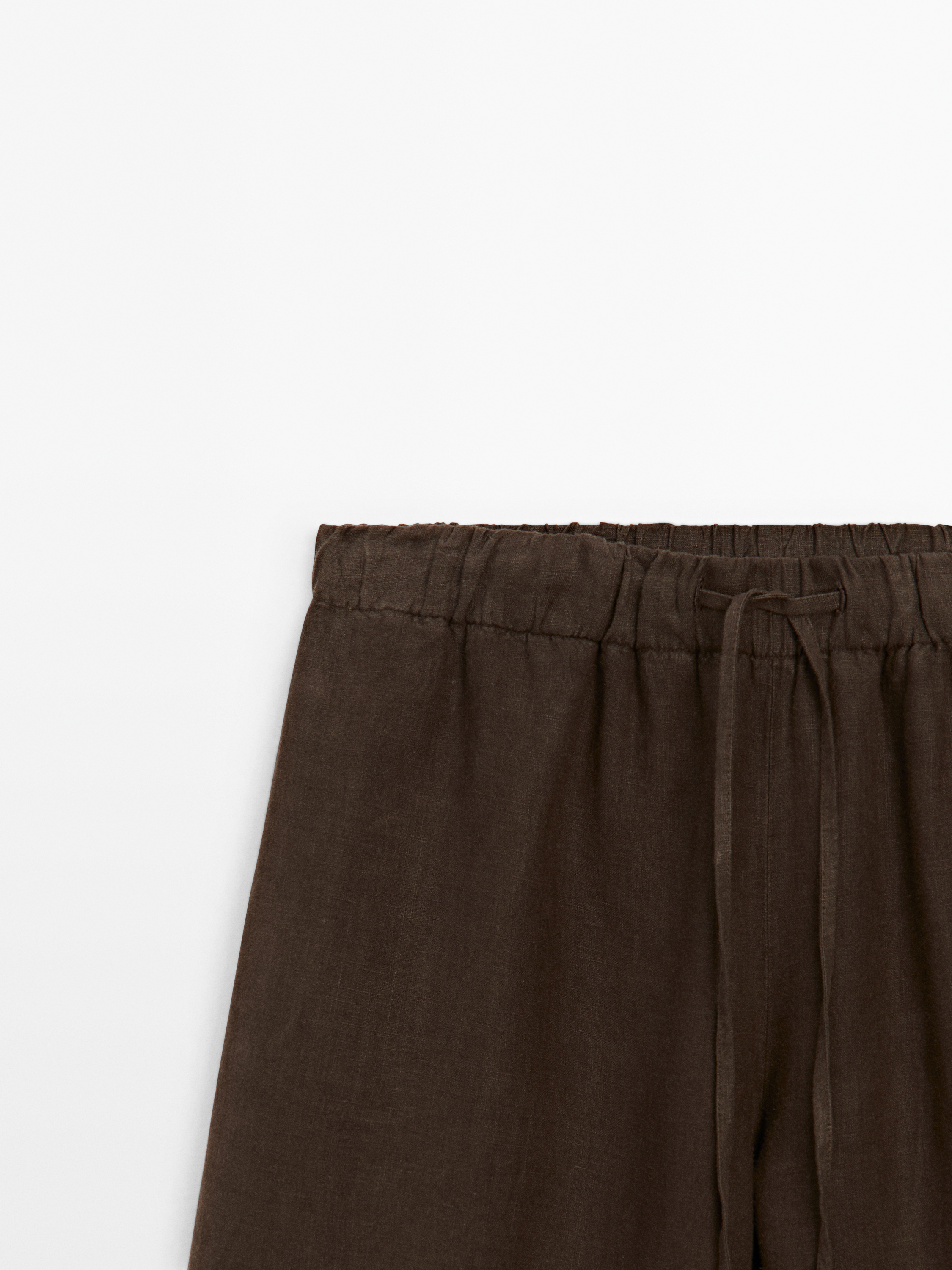 Keten palazzo jogger pantolon_2