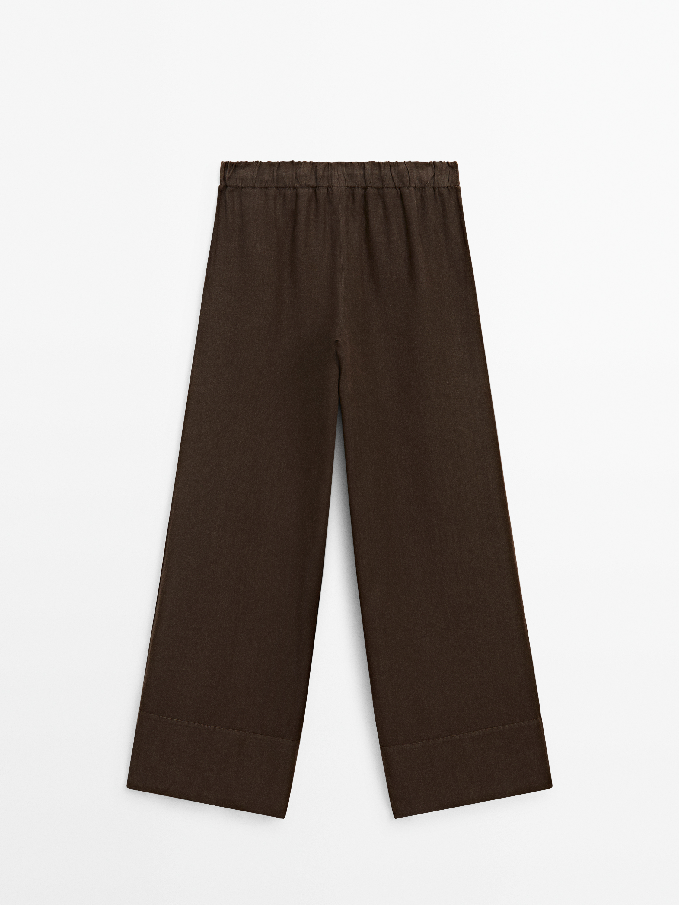 Keten palazzo jogger pantolon_1