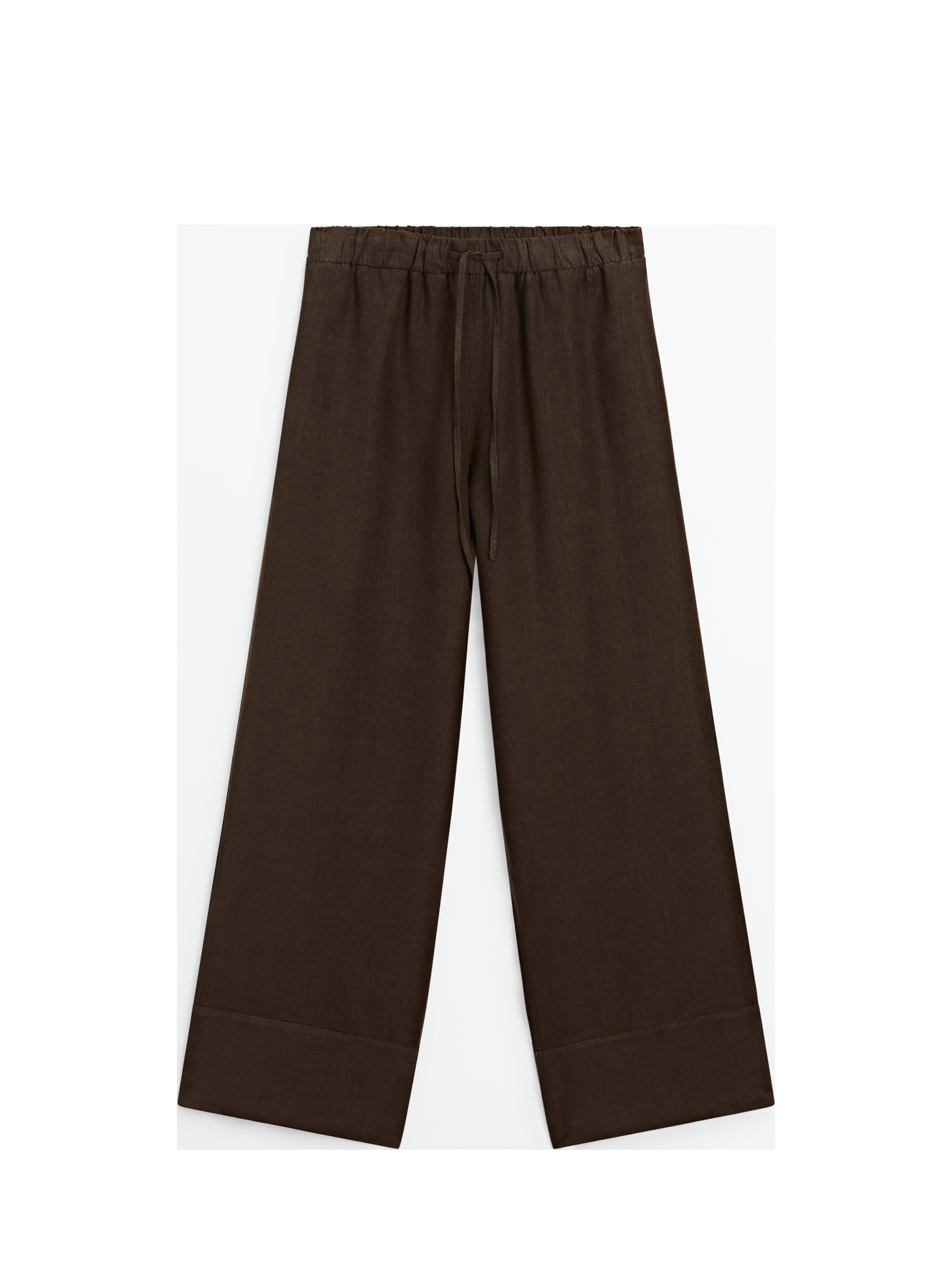 Keten palazzo jogger pantolon_5