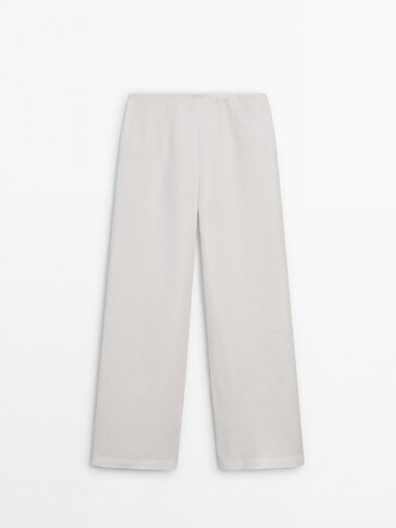 100% linen trousers
