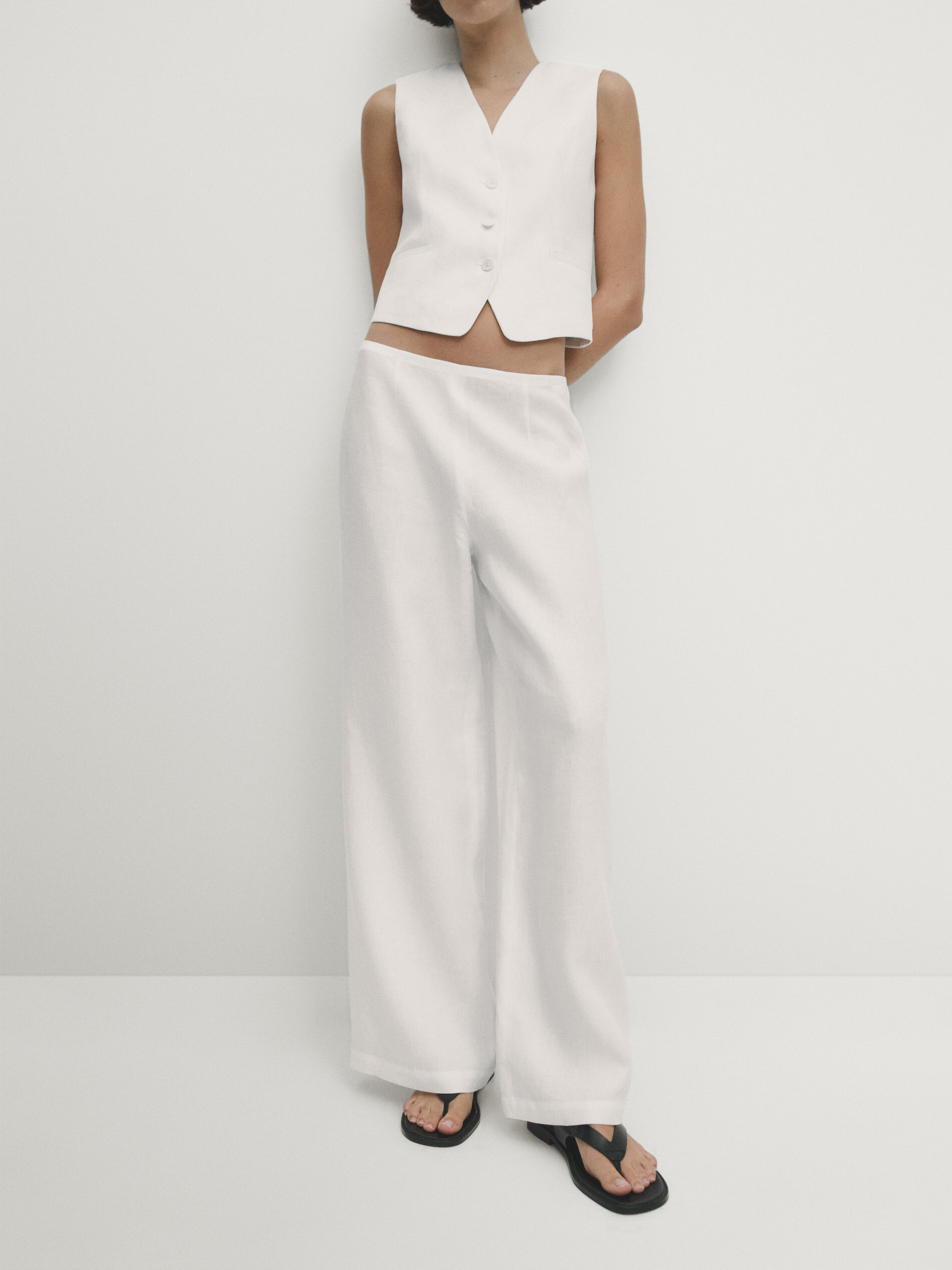 Massimo dutti best sale white pants