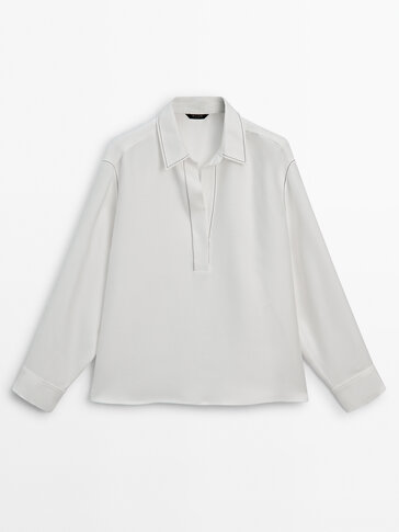 Basic White Shirts for Women - Massimo Dutti