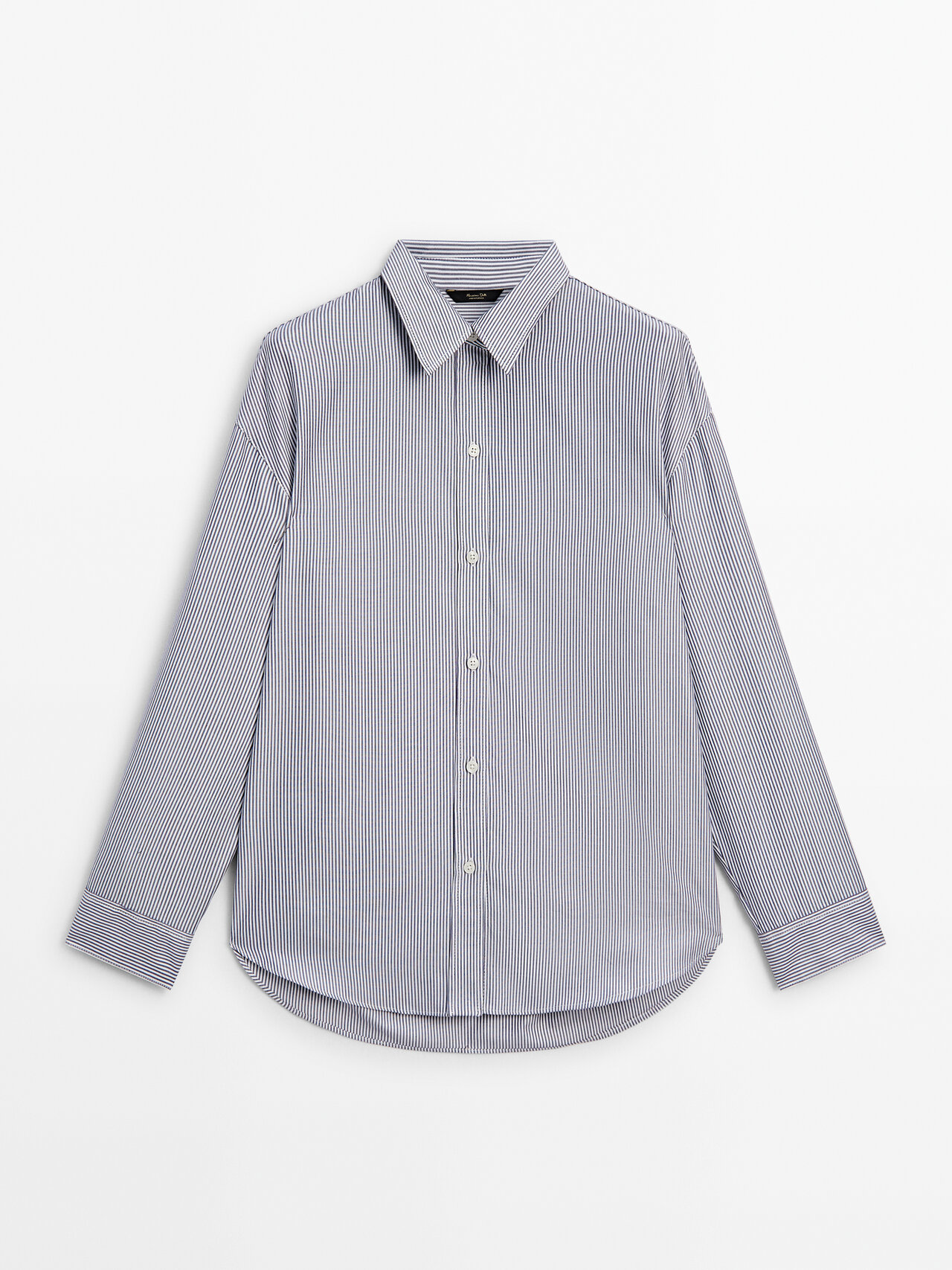 ★Massimo Dutti★ Striped 100% cotton t-shirt Striped 100% cotton T-shirt · Cream · Circular | Massimo Dutti