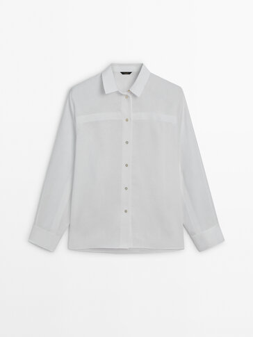 Cotton and linen blend shirt