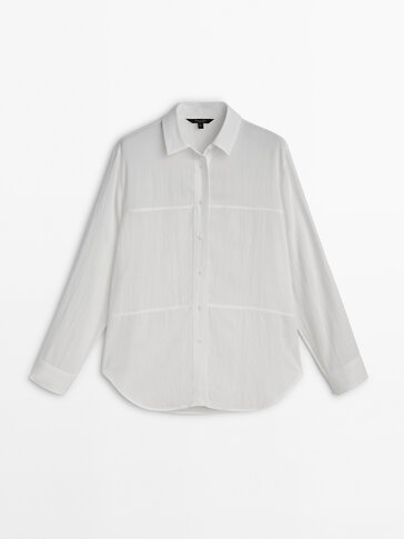 Massimo dutti discount camisas blancas mujer