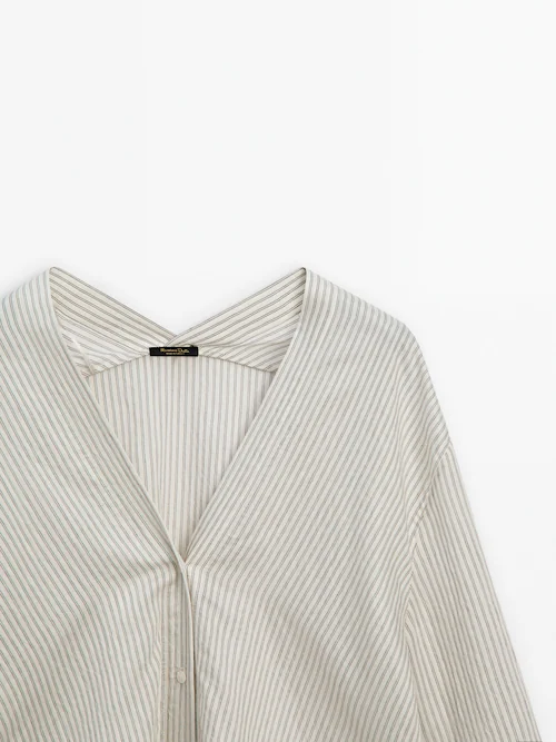 Stripe Multi Color Block Shirt – Glamtique by V