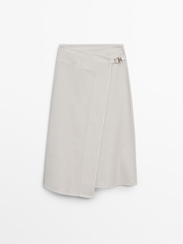 Massimo dutti hotsell white pleated skirt