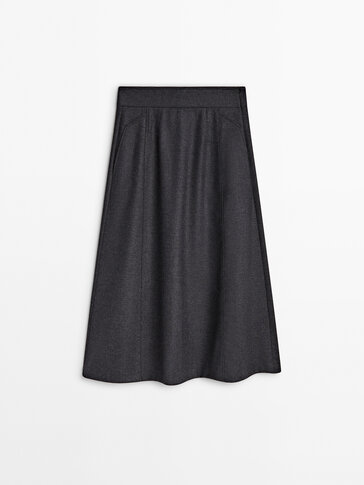 Jersey Circle Skirt - Gray melange - Ladies | H&M US