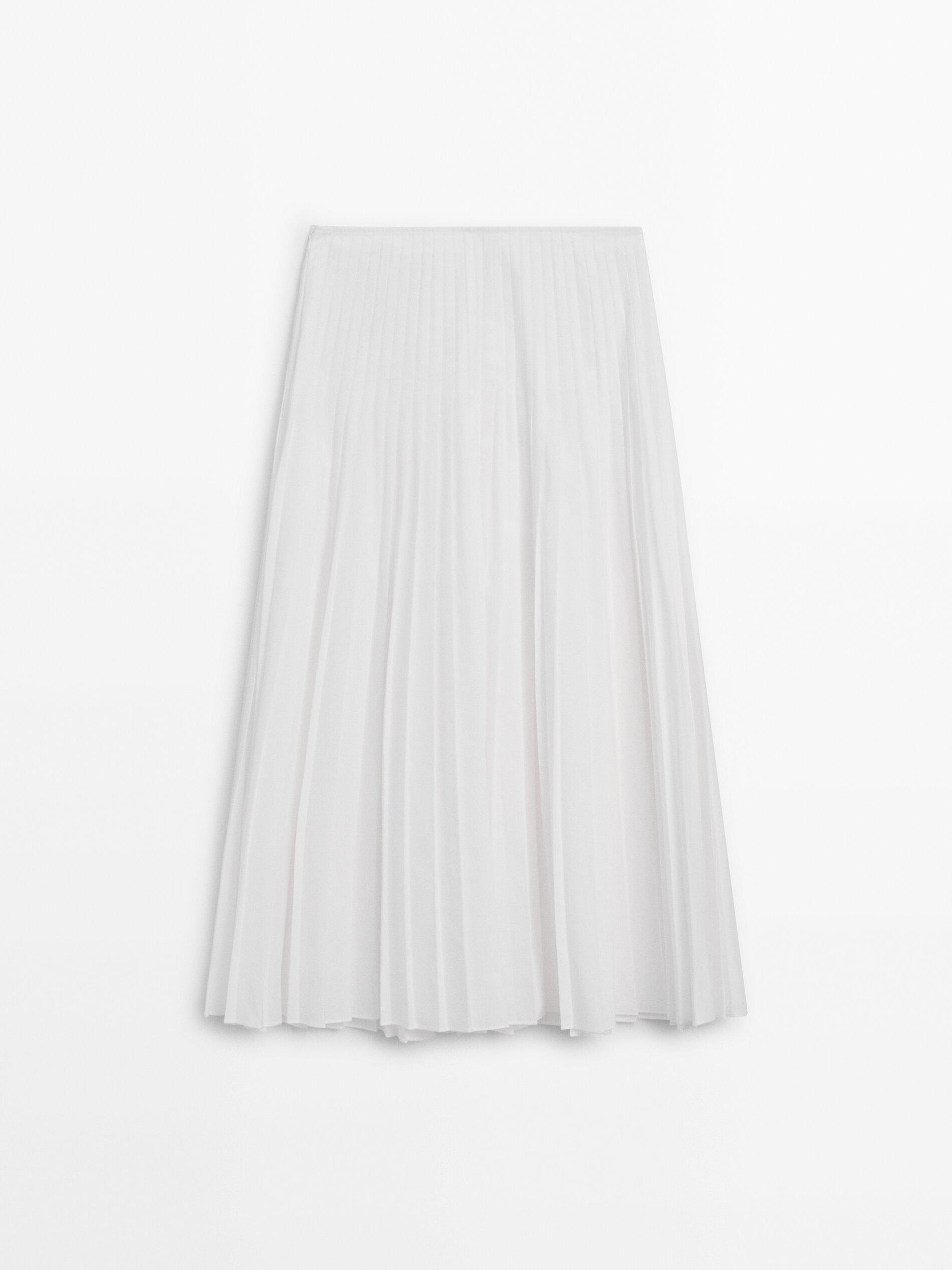 Flared pleated skirt