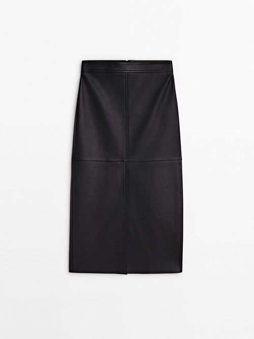 MANABUS - BLACK, Midi Skirts