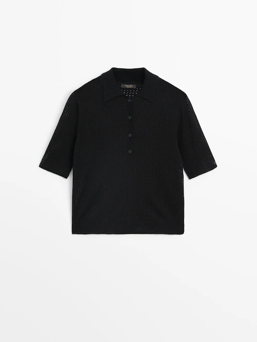 Black Ponte Knit Short Sleeve Top in Black – Sseko Designs
