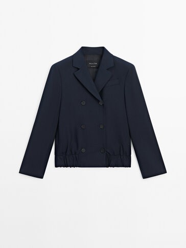 Massimo dutti blue on sale blazer