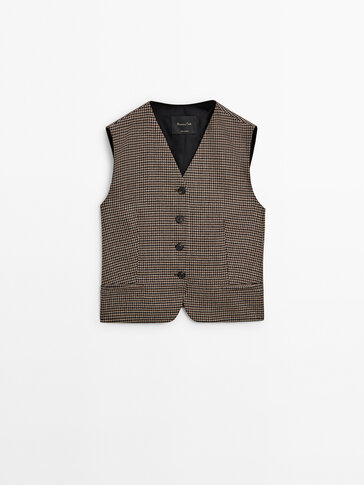 Mens deals dogtooth waistcoat