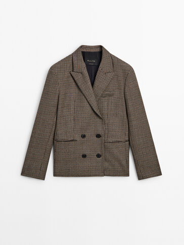 Massimo dutti sale tweed blazer