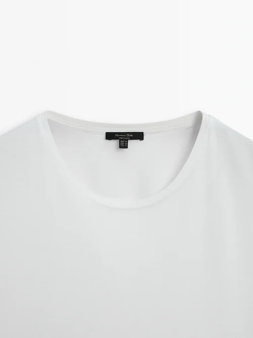 Short Sleeve Diamante Bra Detail Cropped T-Shirt In White