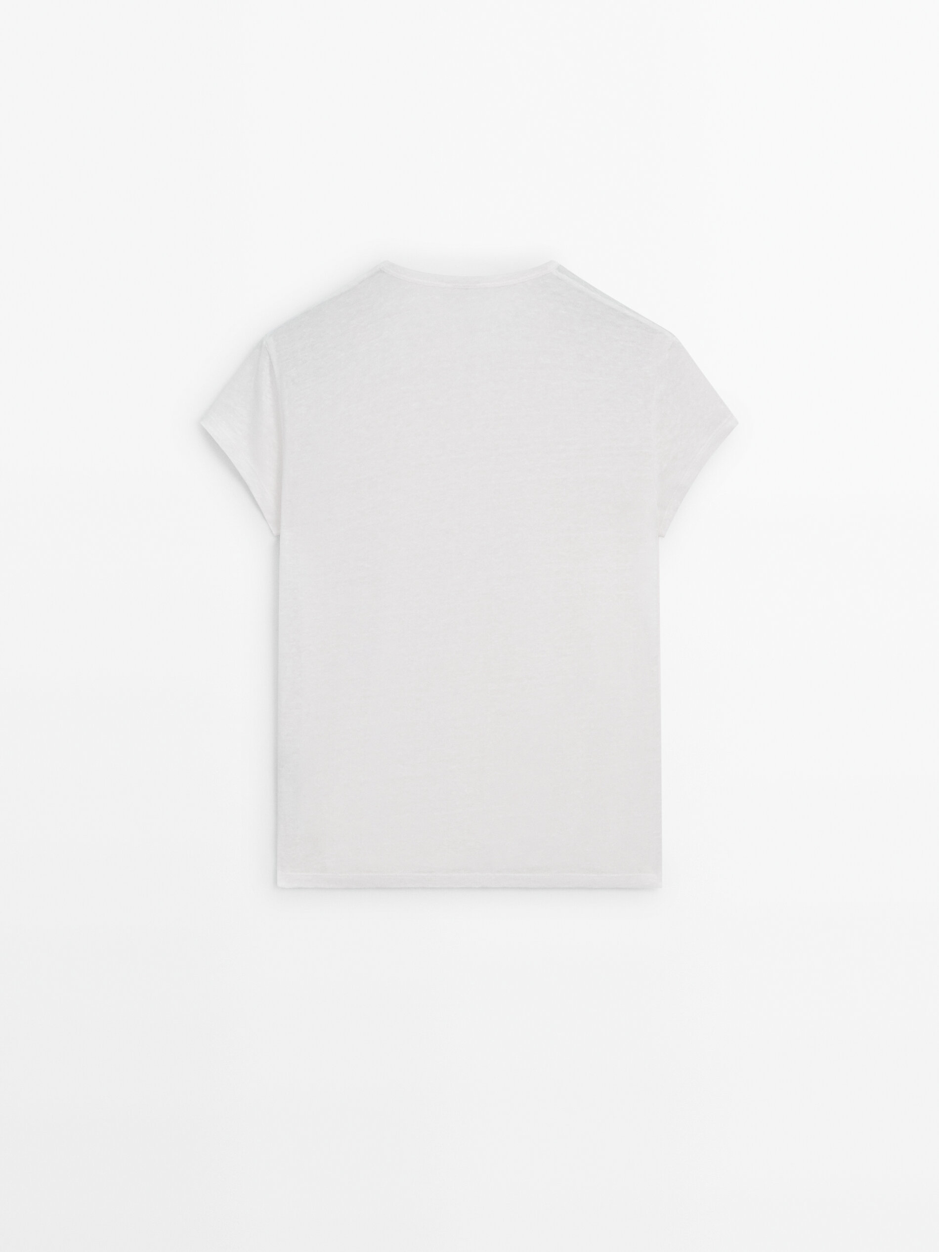 Camiseta manga corta 100% lino