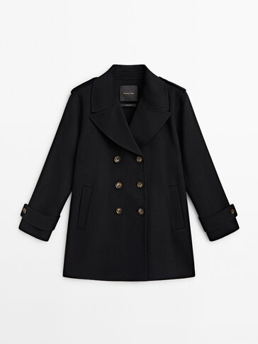 Manteau caban noir clearance femme