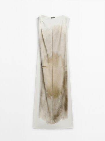 Ombré printed dress - Massimo Dutti Worldwide