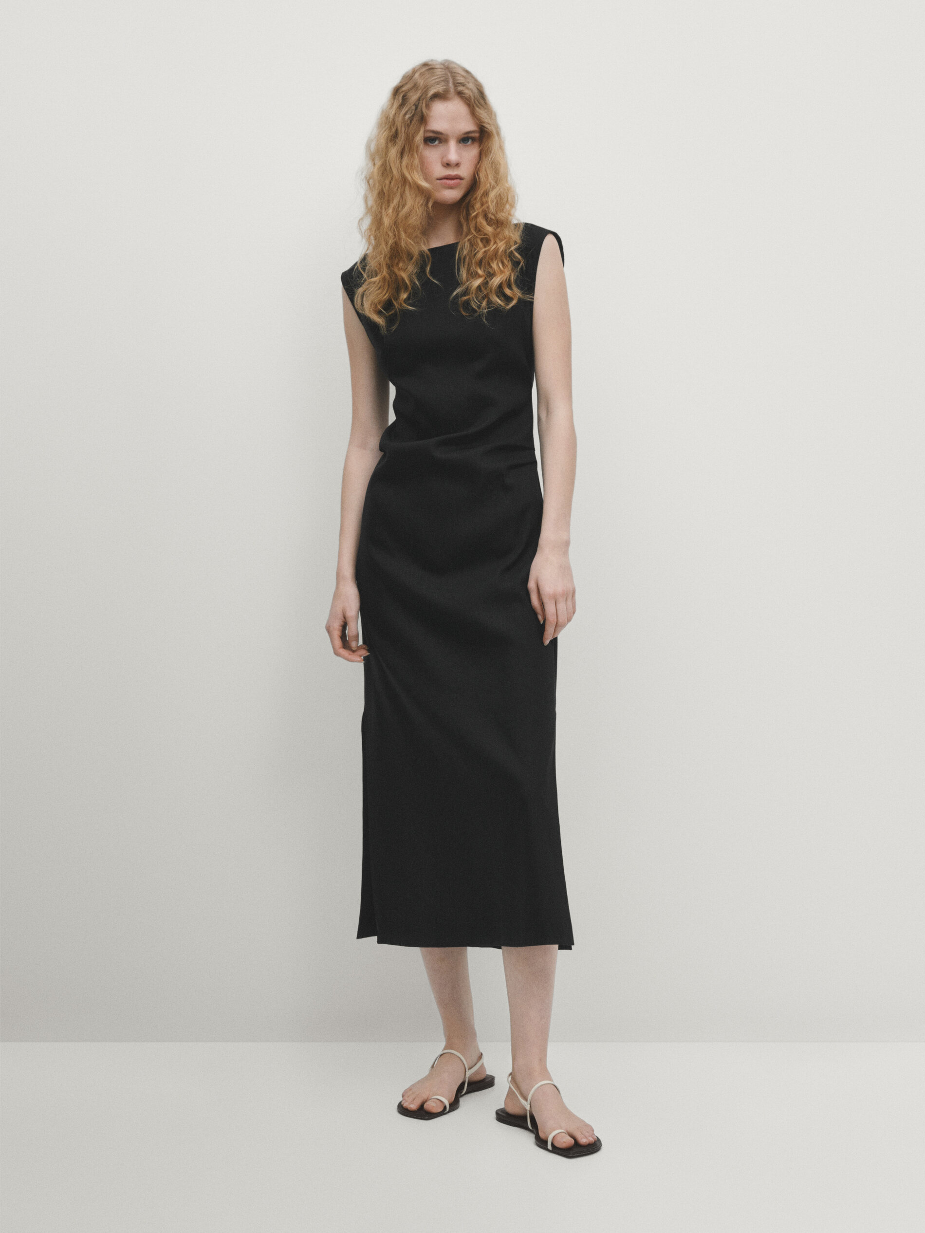 Black dresses for women - Massimo Dutti