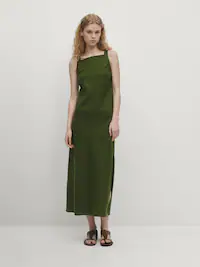 Vestidos de lino estilosos para mujer - Massimo Dutti