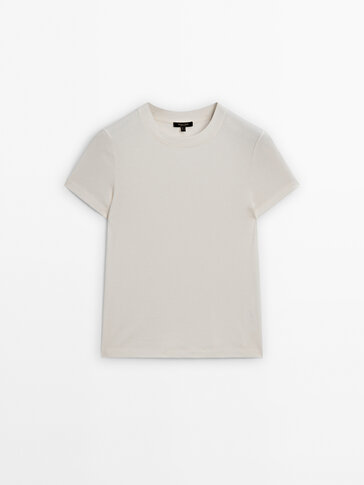 H & m on sale white t shirt