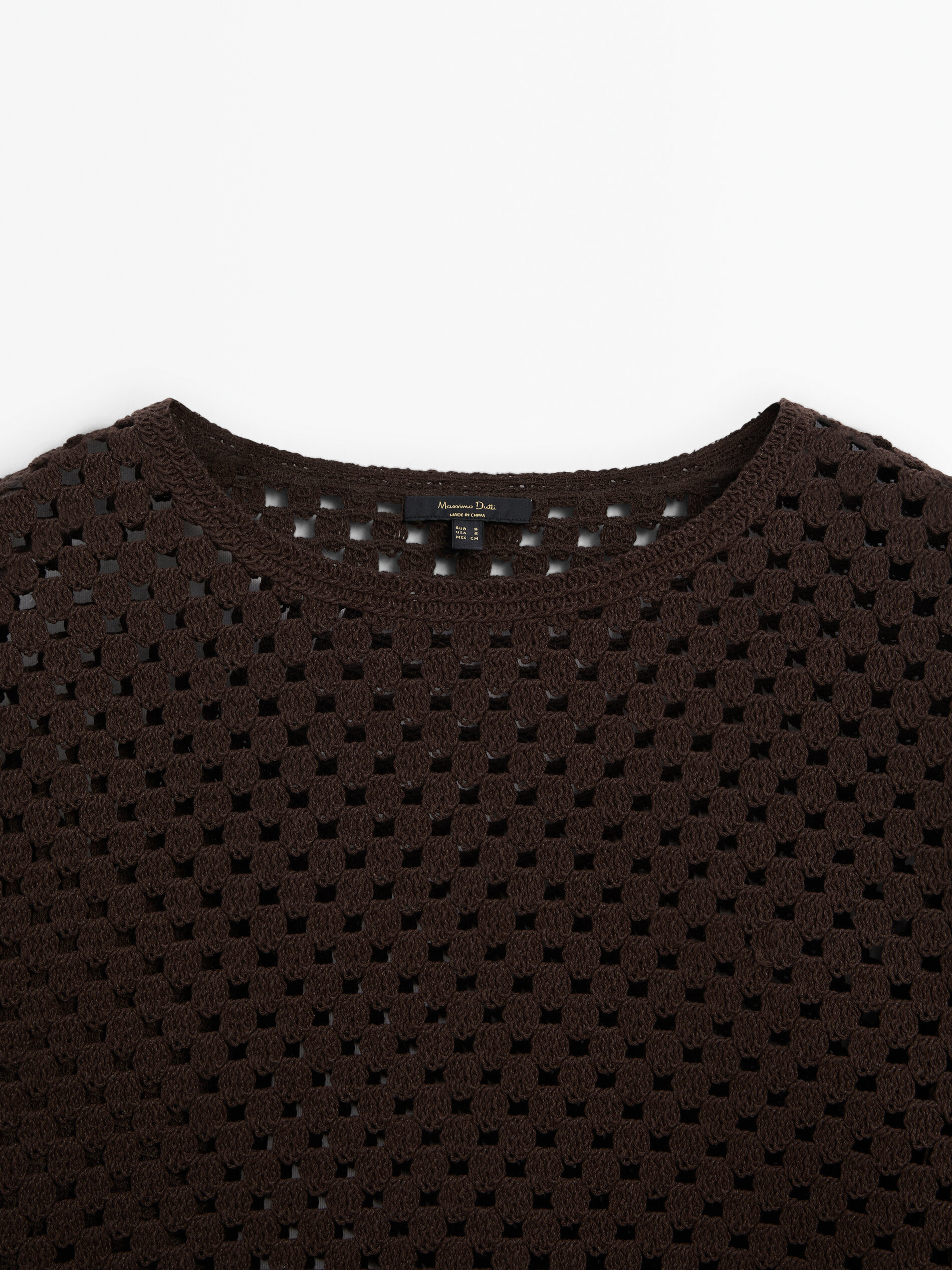 Jersey manga larga crochet