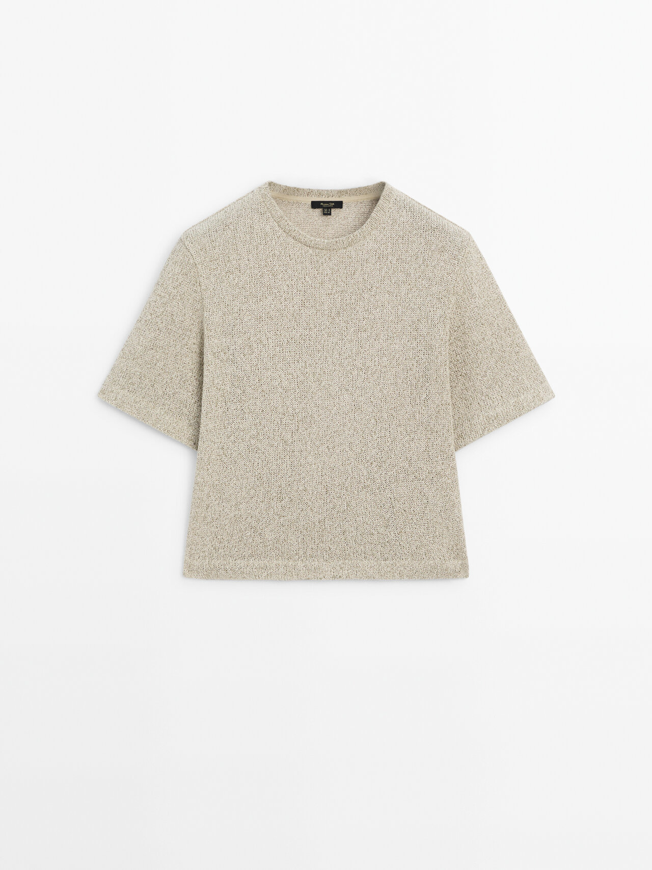 Massimo Dutti Short Sleeve Cotton T-shirt In Greenish | ModeSens