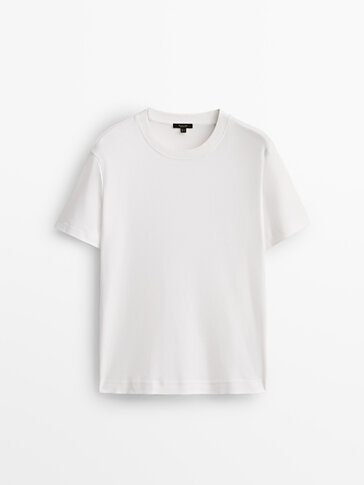 Short sleeve cotton t-shirt - Massimo Dutti España