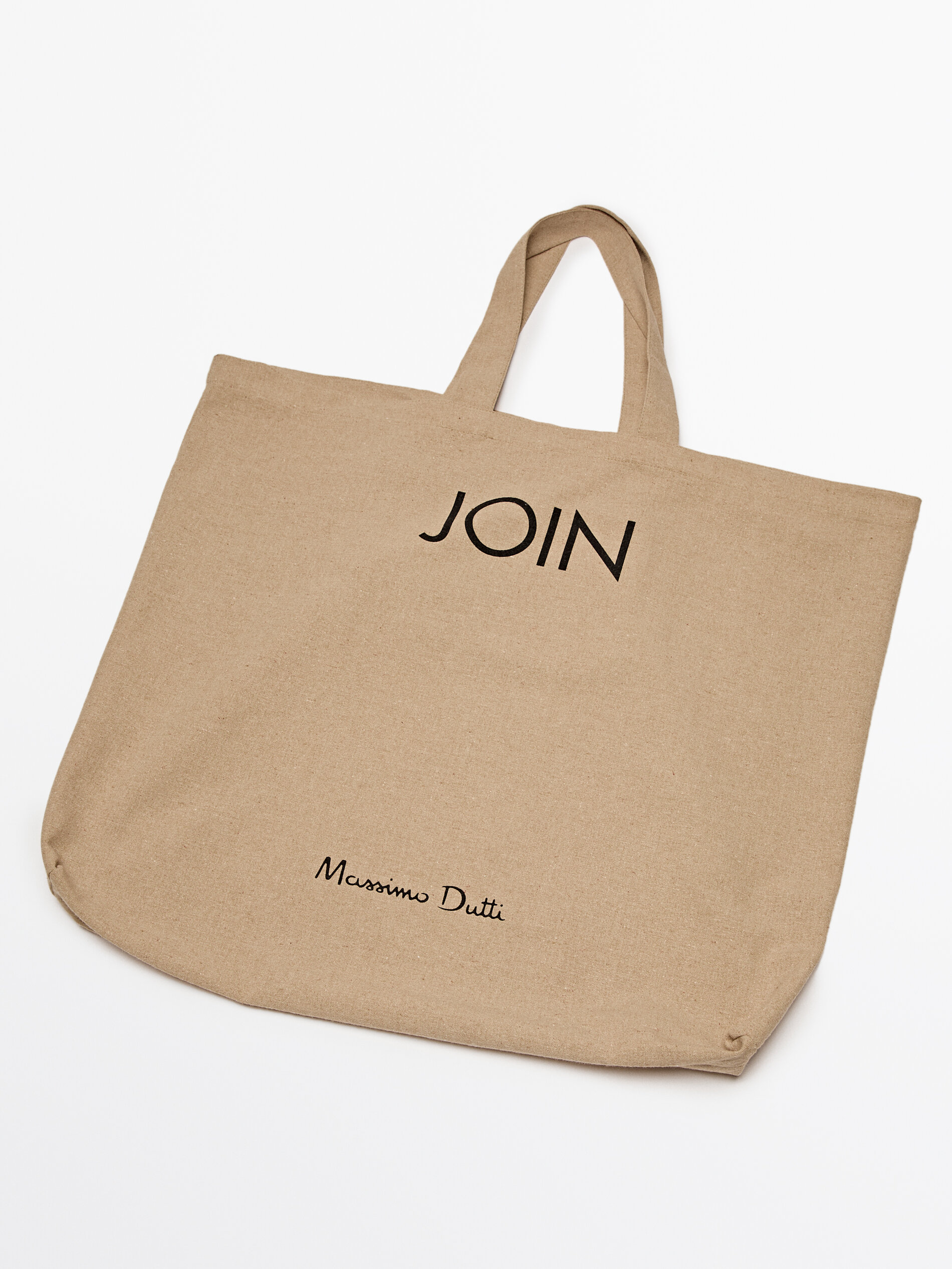 Große wiederverwendbare Tragetasche · Sand · Anzug | Massimo Dutti