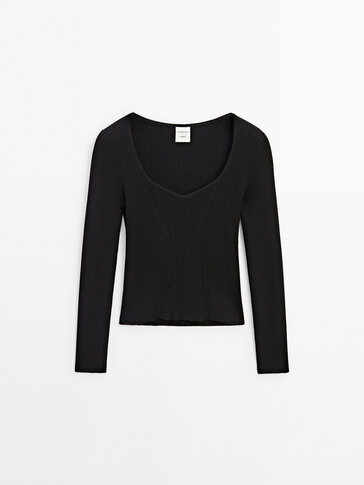 Women's black jumpers - Massimo Dutti