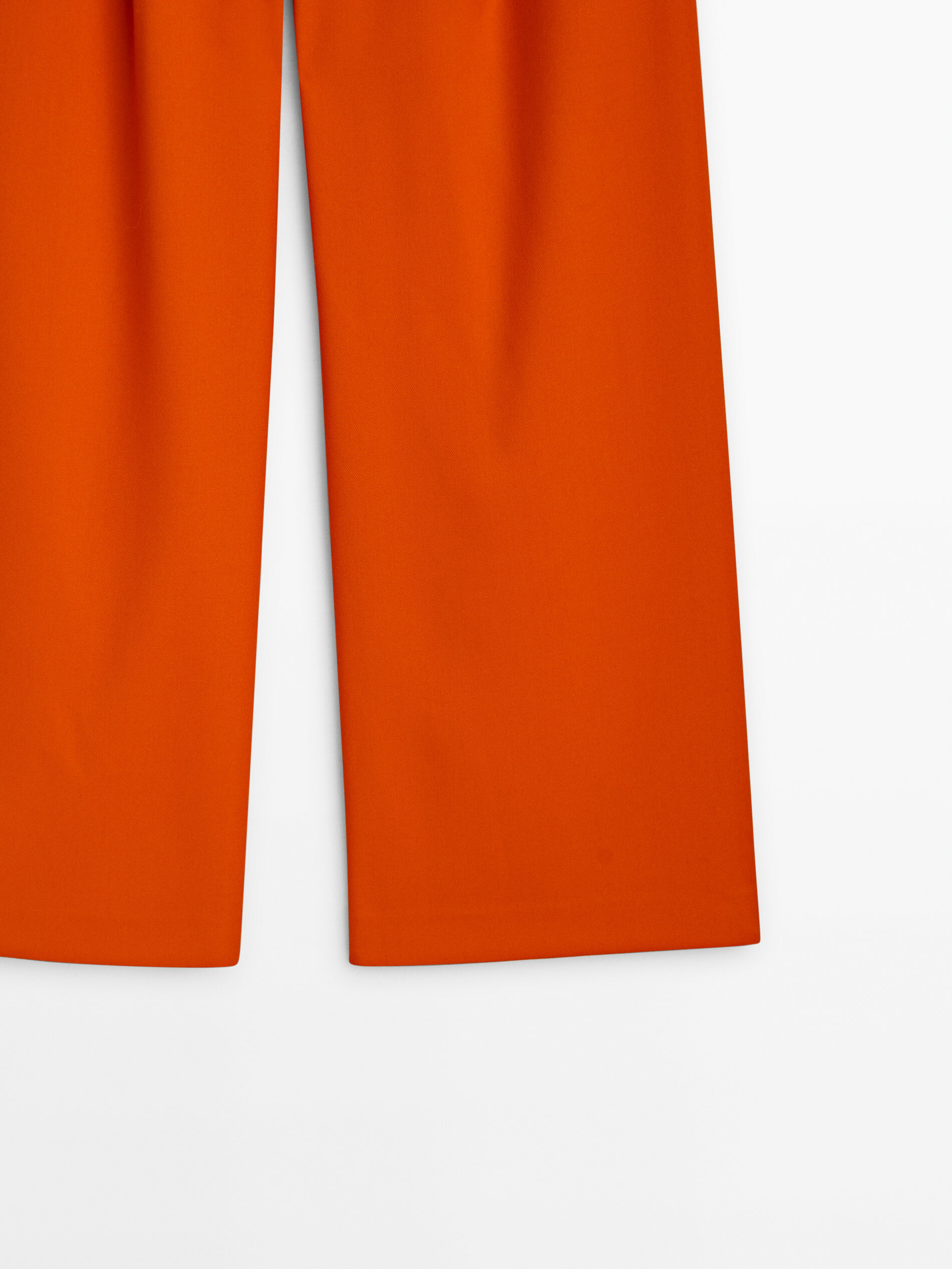 Orange straight best sale leg pants