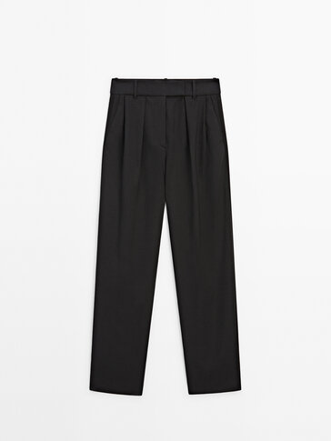 Smart trousers with double dart detail - Studio