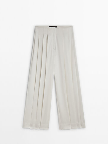 Pleated wide-leg trousers - Studio