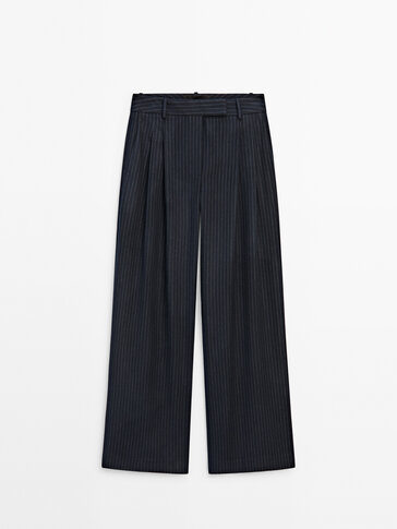 Darted pinstriped smart trousers - Studio
