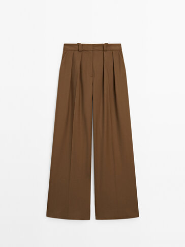 Pantalon large à double pince - Studio
