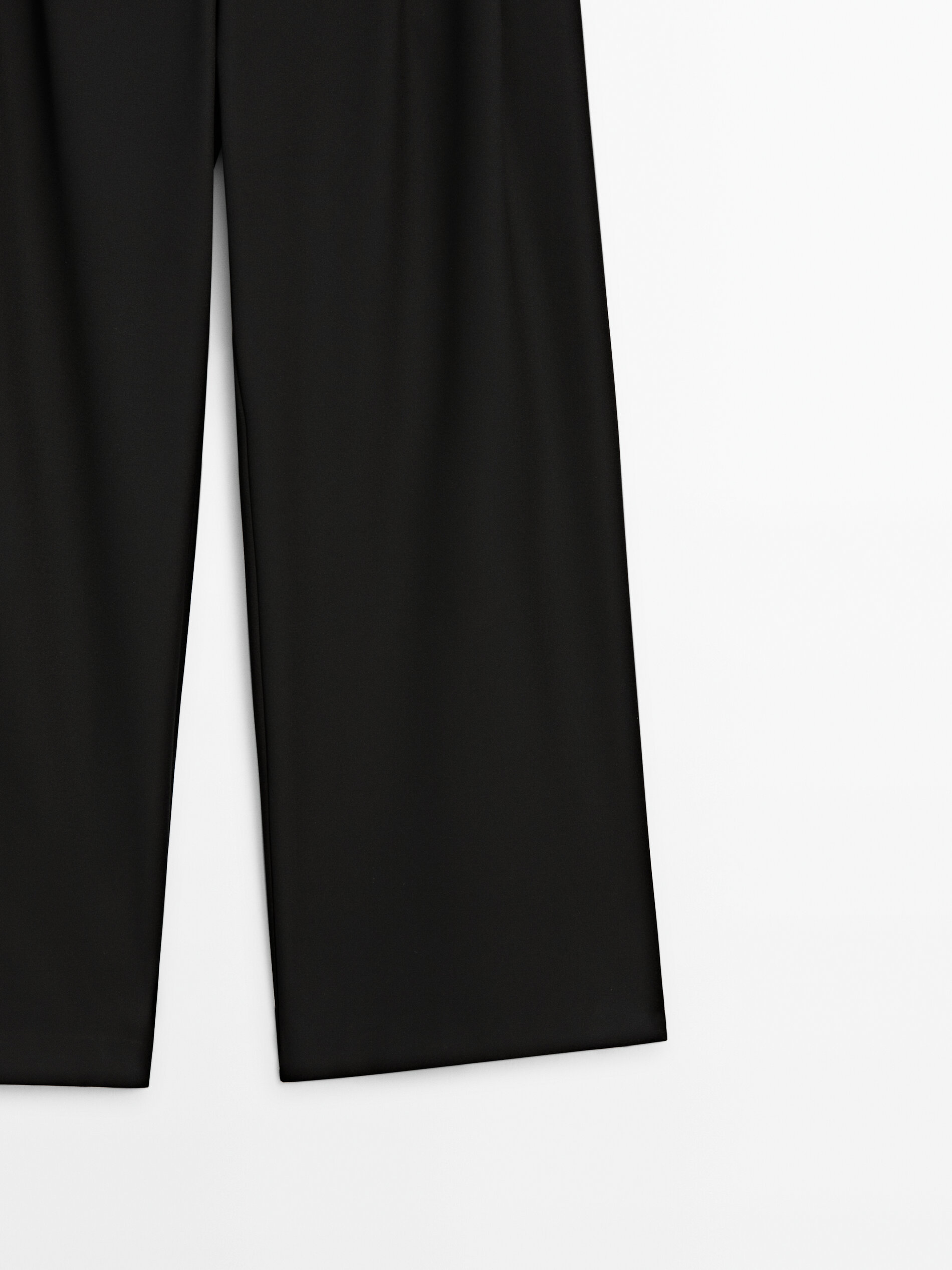 Darted suit trousers with satin waistband - Studio