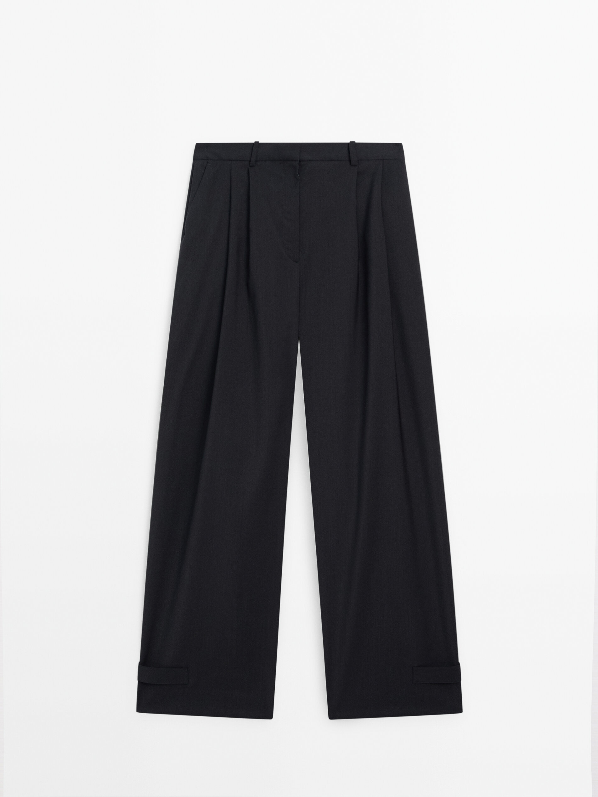 Trousers with adjustable bottom detail - Studio