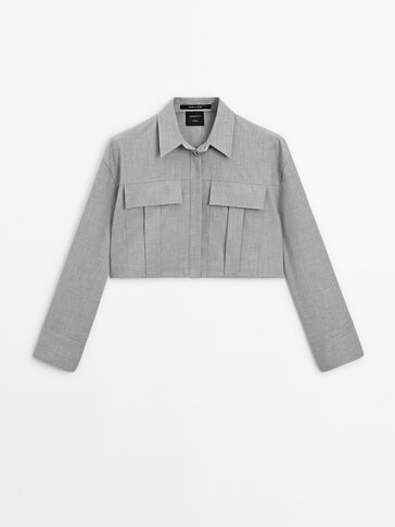 Cropped shirt with pockets - Studio