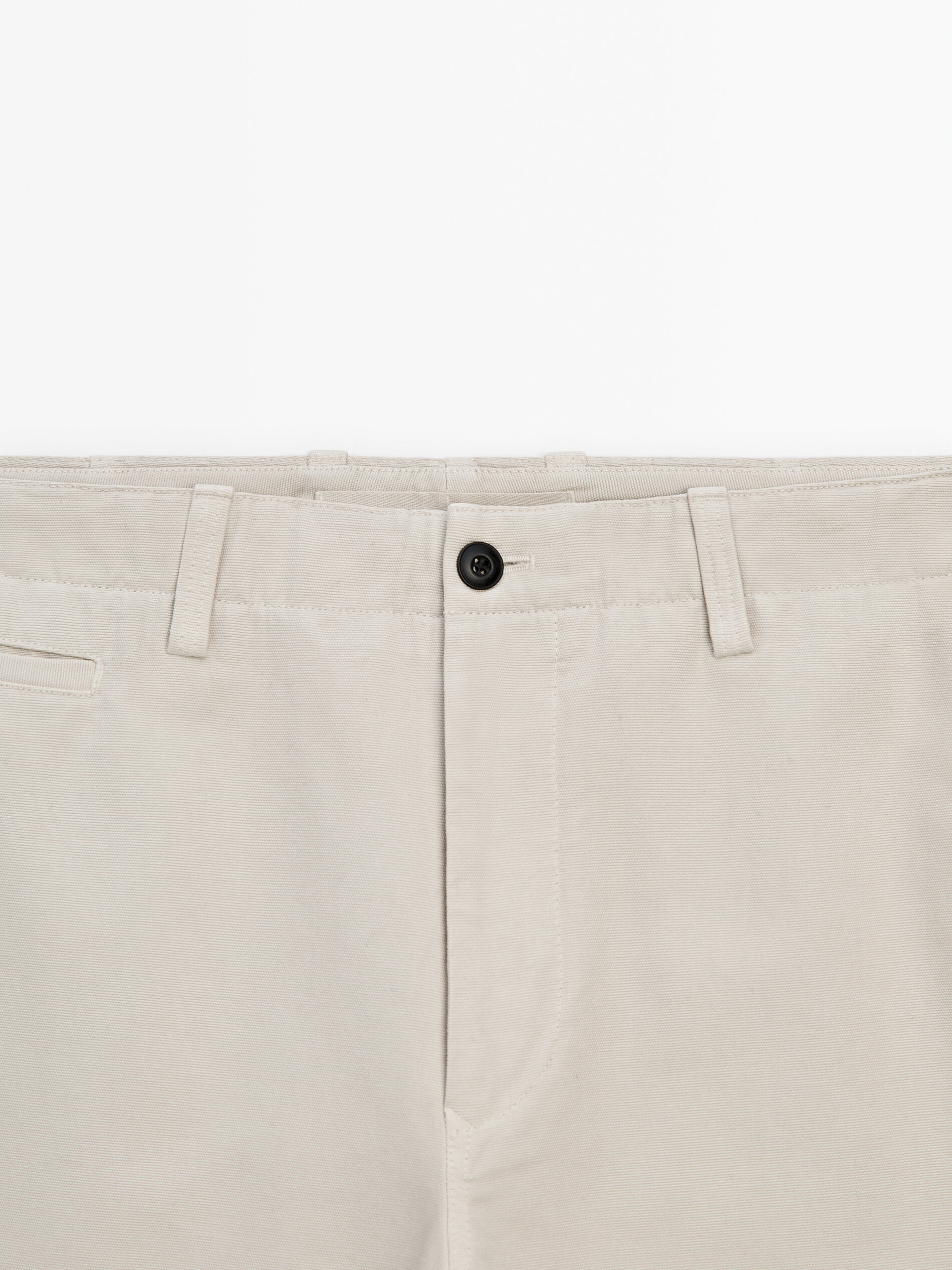 Pantalón chino canvas straight fit