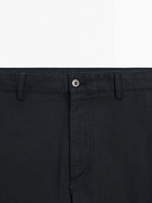 Relaxed fit cargo trousers · Navy Blue · Dressy