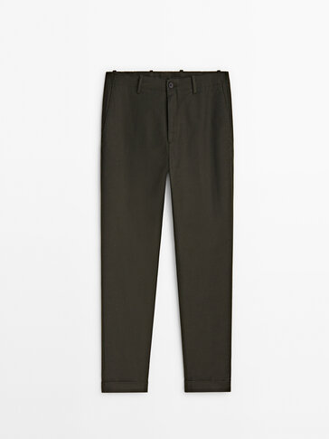 Pantaloni chino in twill relax fit