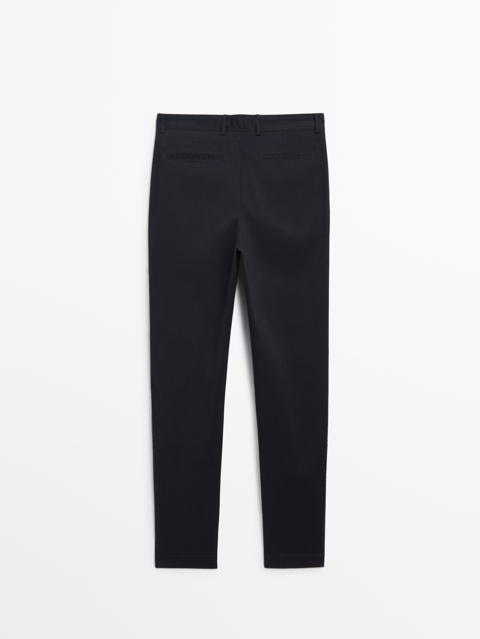 Ecru tapered fit plisse smart trousers | River Island