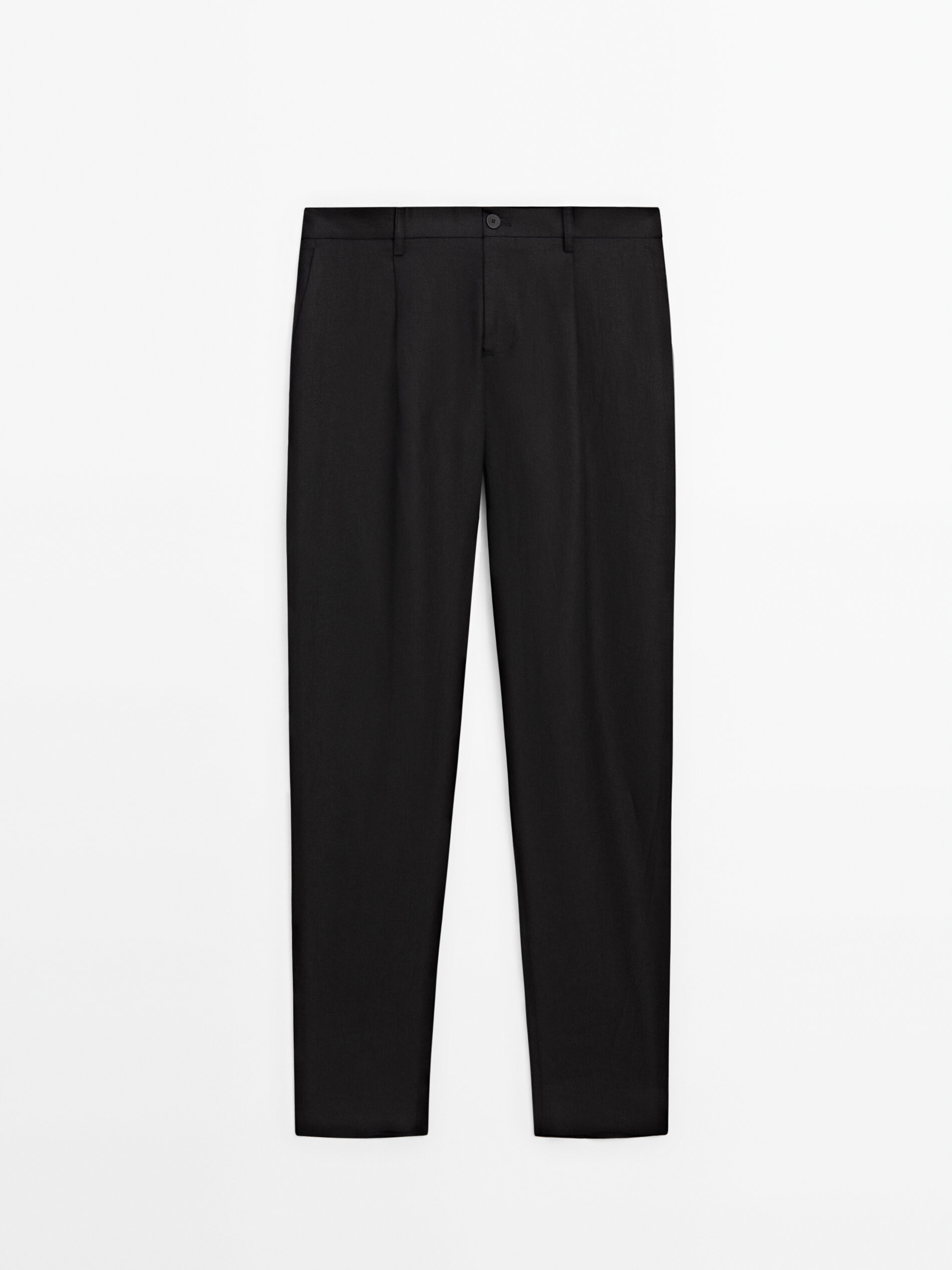 Darted linen suit trousers - Limited Edition