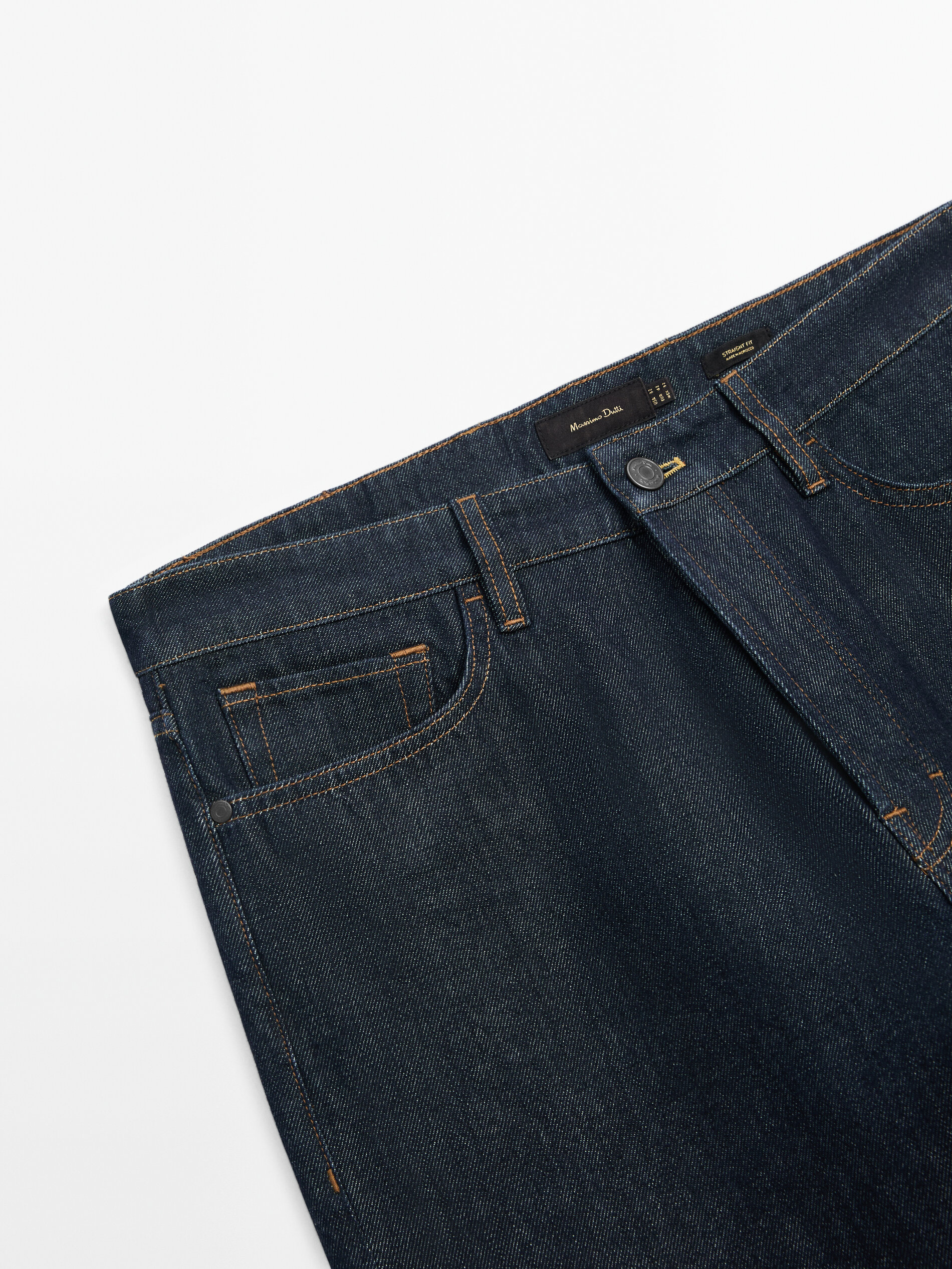 Jeans desencolado straight fit