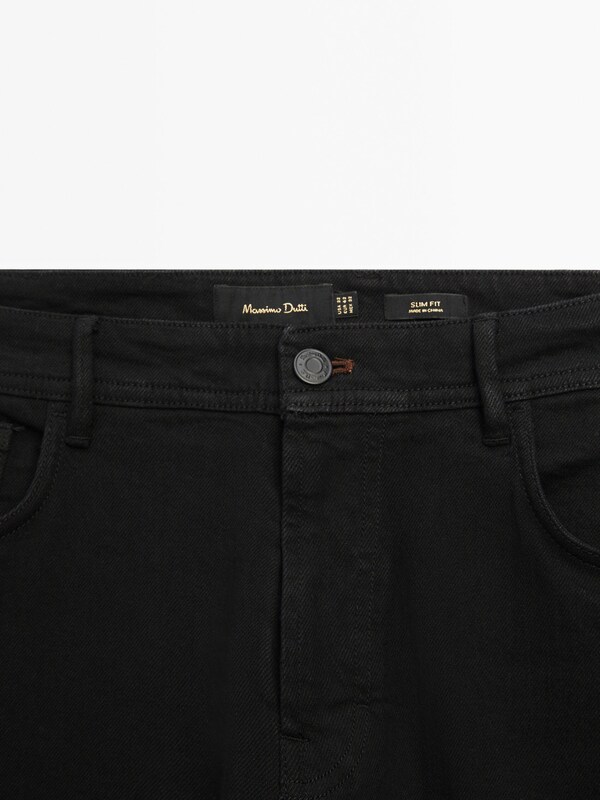 Slim fit jeans · Black · Dressy | Massimo Dutti