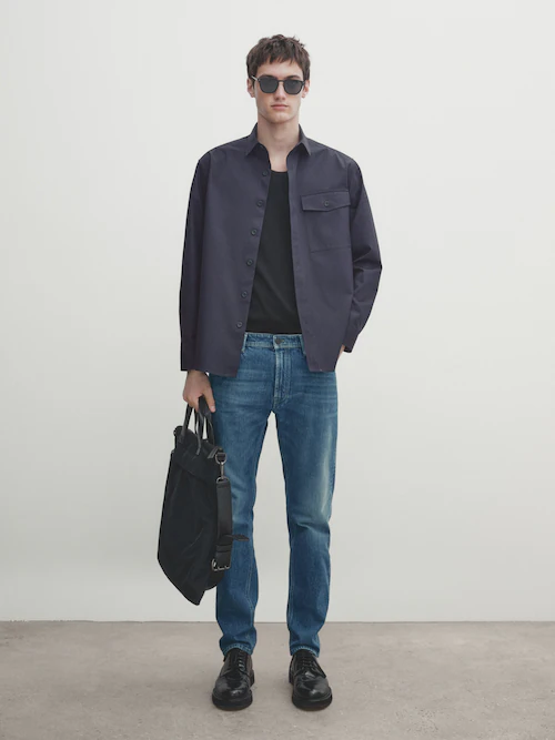 Men's Slim-Fit Jeans - Massimo Dutti